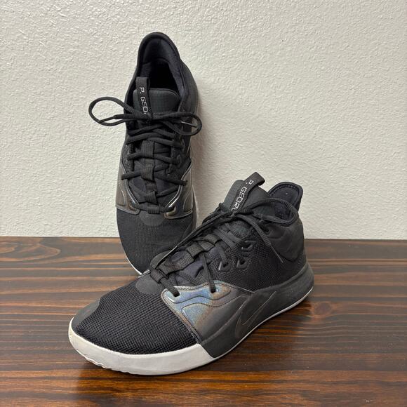 Nike PG 3 Iridescent Mens Basketball Shoes AO2607-003 Black Noir Size 11.5 - Picture 1 of 11